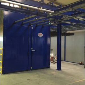 Cabine de peinture à ventilation verticale – STI Larçay – Solutions  Techniques pour l'Industrie